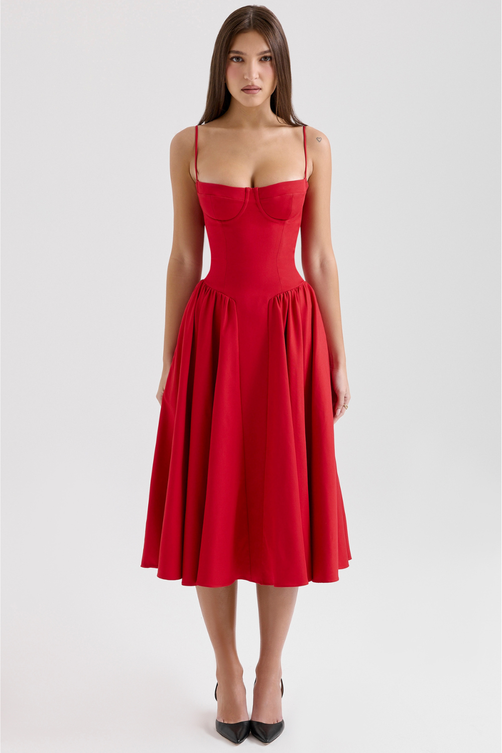 Julie | Corset Midi Dress