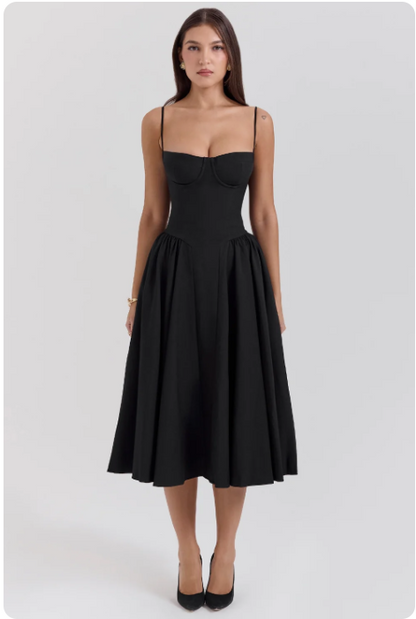 Julie | Corset Midi Dress