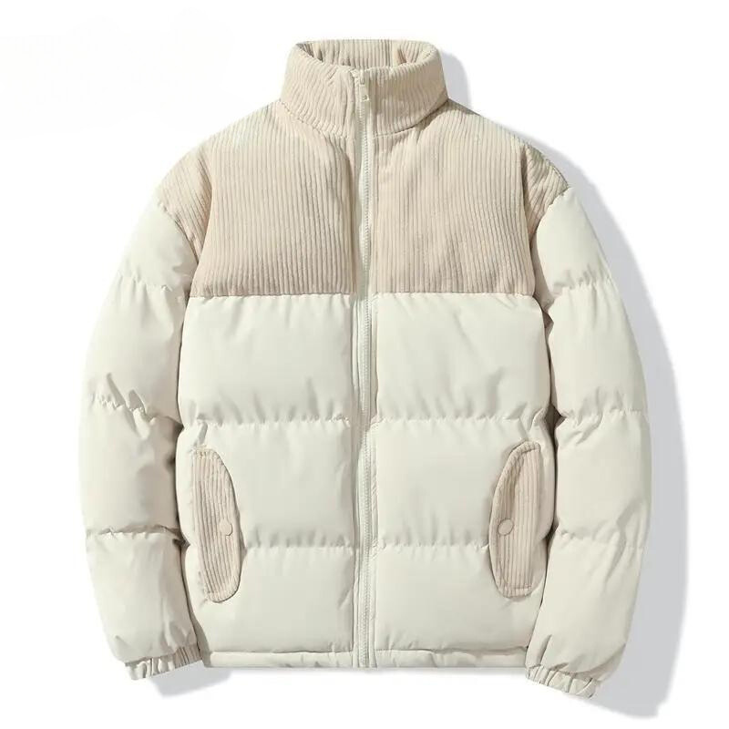 white quilted jacket for men