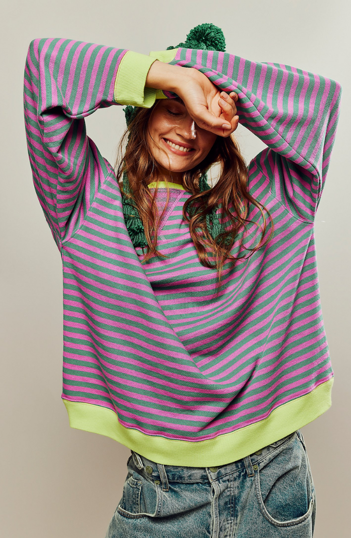 women's striped long sleeve shirt