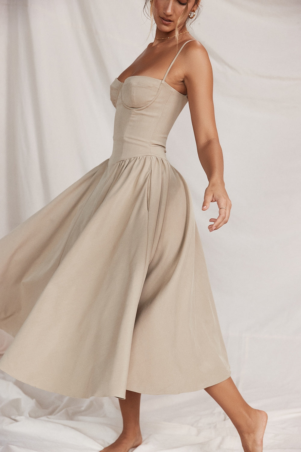 Julie | Corset Midi Dress