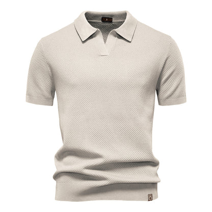 Silas | Textured Polo Shirt