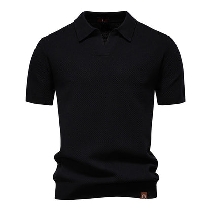 Silas | Textured Polo Shirt