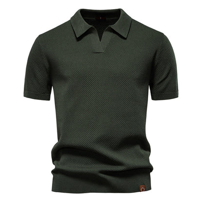 Silas | Textured Polo Shirt