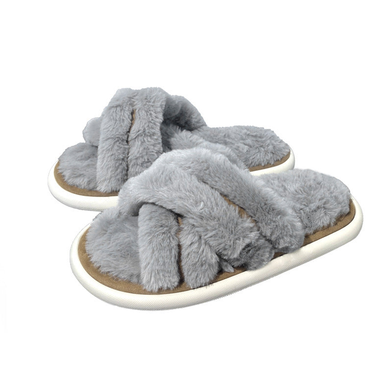 gray slippers