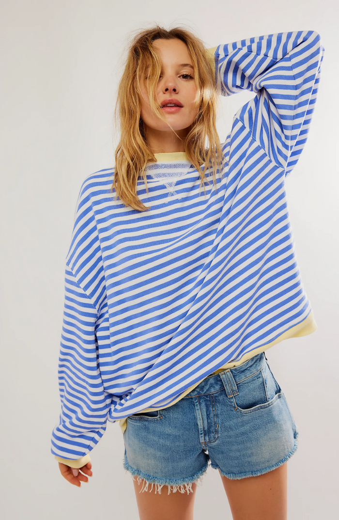 women's striped long sleeve shirt