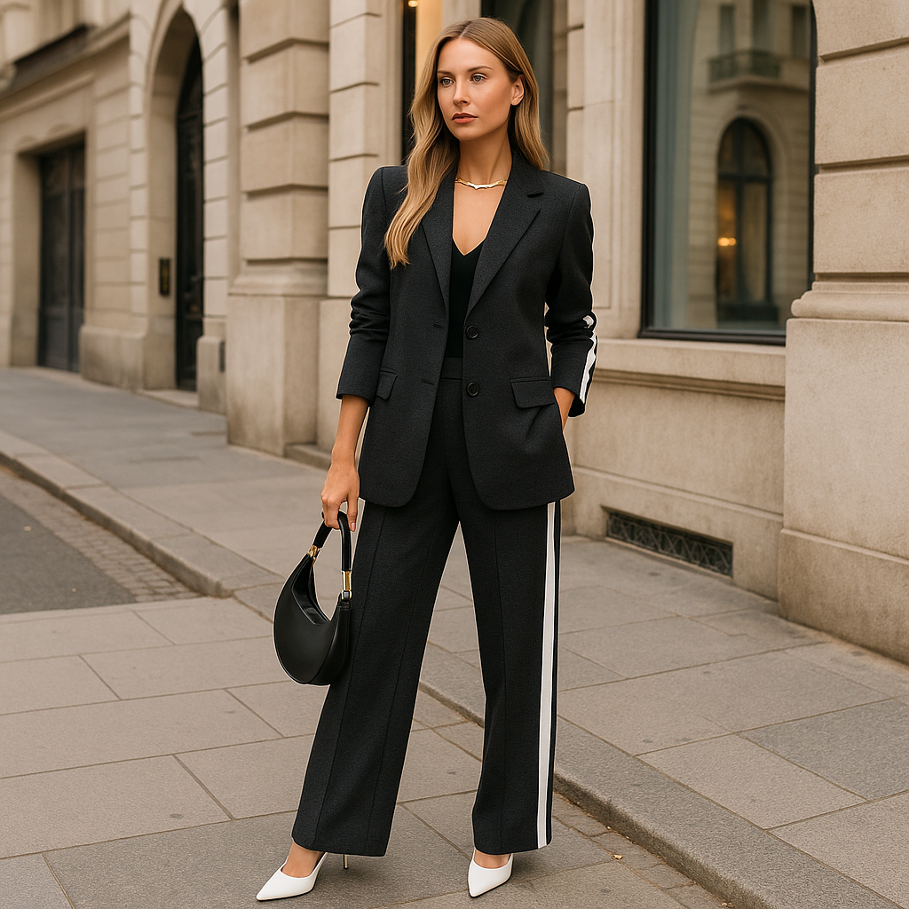 Zoe | Stripe Suit