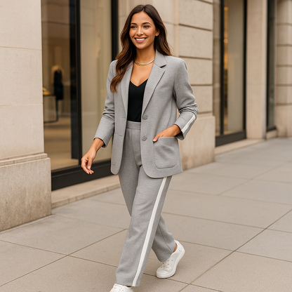 Zoe | Stripe Suit